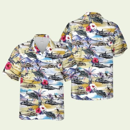 Navy Sikorsky Ch 53E Super Stallion Hawaiian Shirt