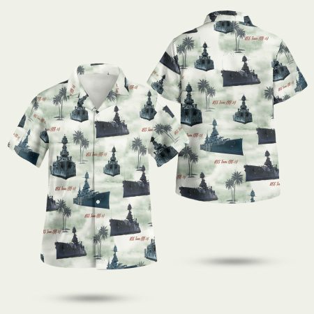 Navy USS Texas BB35 Hawaiian Shirt