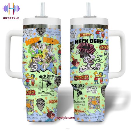 Neck Deep Band Songs Quencher 30oz or 40oz Stainless Steel Tumbler With Handle NVA