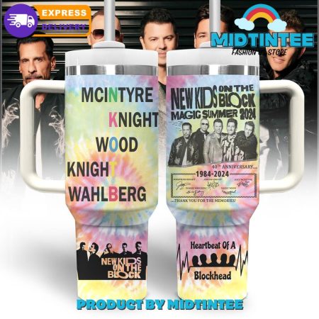 New Kids On The Block Magic Summer 2024 40th Anniversary  30oz or 40oz Tumbler With Handle HG