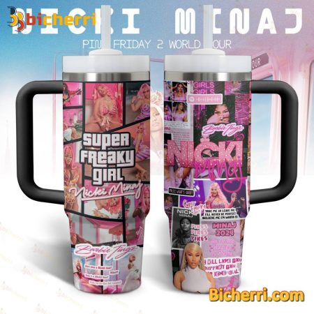 Nicki Minaj Super Freaky Girl Minaj 2024 30oz or 40oz Stainless Tumbler With Handle NVA