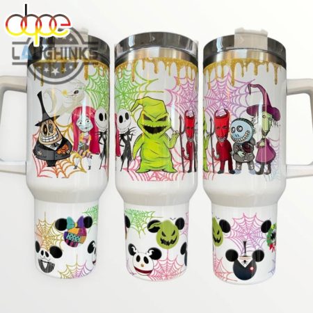 Nightmare Before Christmas Halloween Town Printed 30oz or 40oz Quencher Tumbler LN
