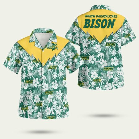 North Dakota State Bison Hawaiian Shirt