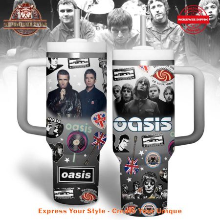 Oasis Slip Inside The Eye Of Your Mind 40oz   30oz or 40oz Stainless Steel Tumbler With Handle HG