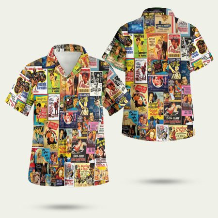 Old Movie Poster Hawaiian Shirt