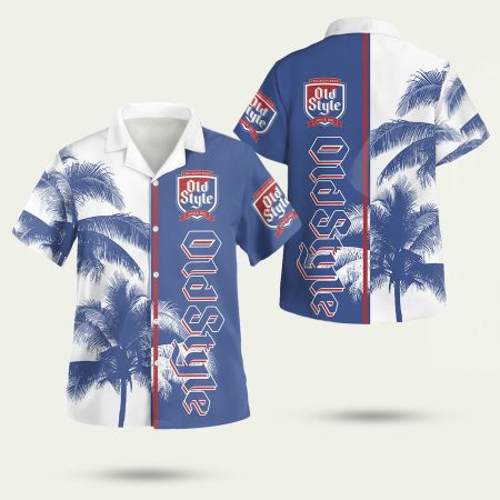 Old Style Beer Palm Tree Hawaiian Shirt