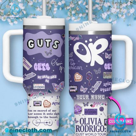 Olivia Rodrigo Guts World Tour Personalized 40oz Tumbler With Handle HG
