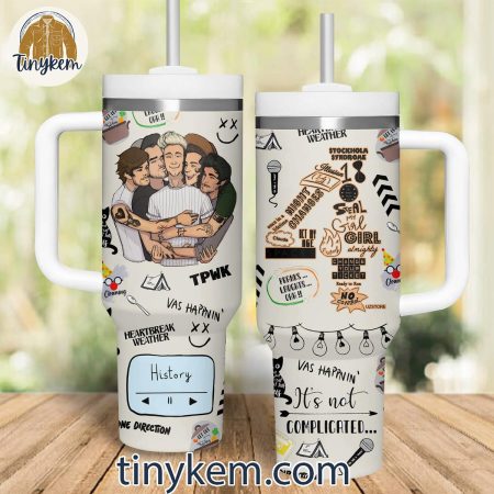 One Direction 30oz or 40oz Stainless Steel Tumbler With Handle HG