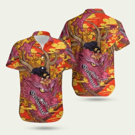 One Piece Monkey D Luffy And Dragon 2024 Mascot Hawaiian Shirt