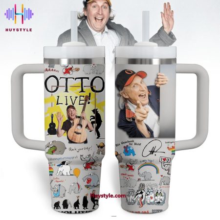 Otto Waalkes Live Rock Your Day Quencher 30oz or 40oz Stainless Steel Tumbler With Handle NVA