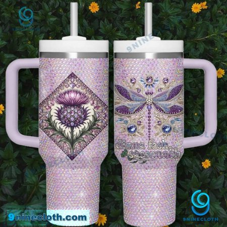 Outlander Dinna Fash  Sassenach Diamond 40oz Tumbler With Handle HG