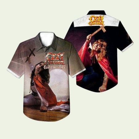 Ozzy Osbourne Blizzard Of Ozz Album Cover Summer Hawaiian Shirt