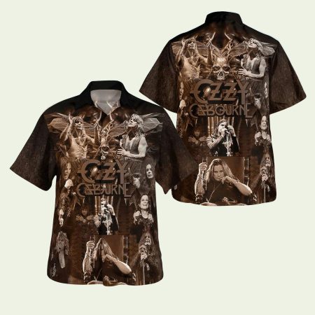 Ozzy Osbourne Retro Pattern Hawaiian Shirt