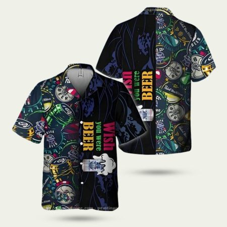 Pabst blue ribbon wish you were beer hawaiian shirt