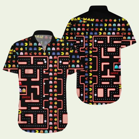 Pac Man Game Over Hawaiian Shirt