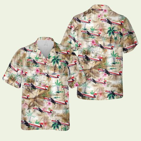 Pacific Southwest Airlines Lockheed L188A Electra Psa Hawaiian Shirt