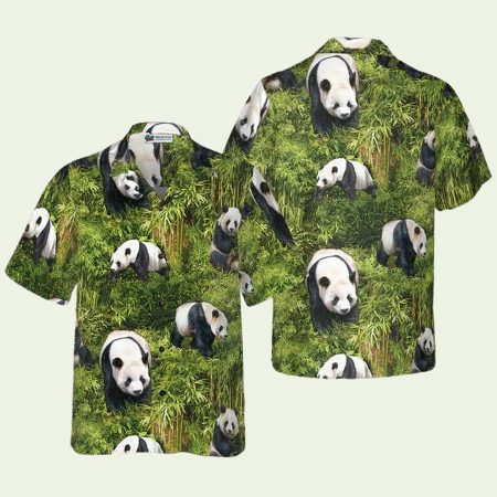 Panda In The Forest Hawaiian Shirt