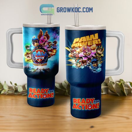 Paw Patrol The Mighty Movie 30oz or 40oz Stainless Tumbler With Handle NVA