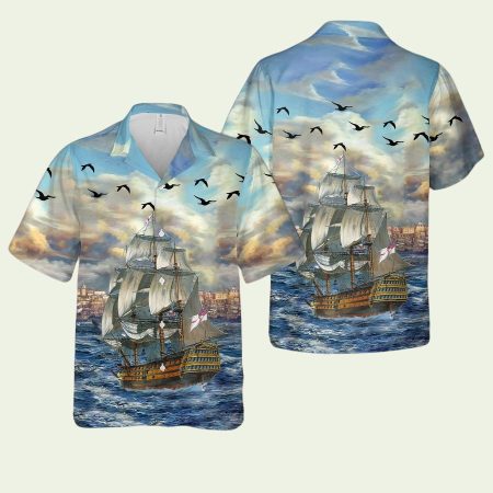 Peace On Boat Hawaiian Shirt