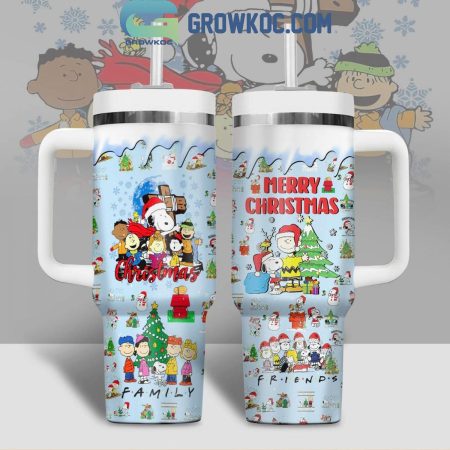 Peanuts Snopi Merry Christmas  30oz or 30oz or 40oz Stainless Steel Tumbler With Handle HG With Handle HG