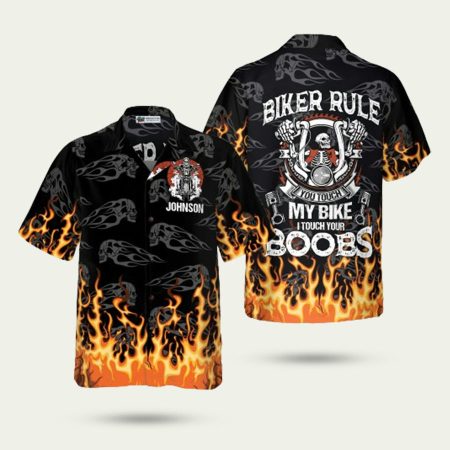 Biker Rule Motocycle Hawaiian Shirt
