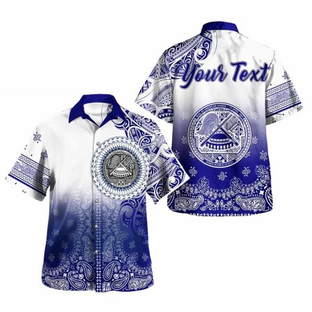 Personalized American Samoa Pattern With Paisley Style Hawaiian Shirt