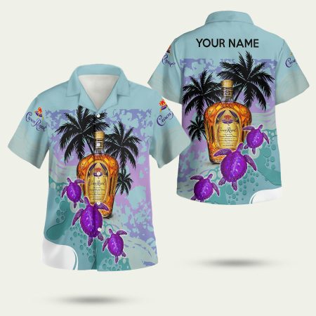 Personalized Crown Royal Turtle Hawaiian Shirt