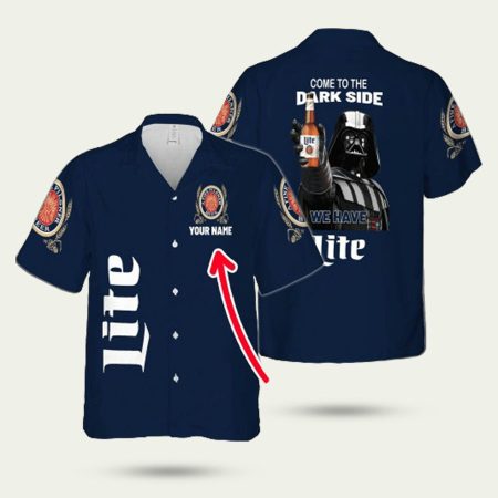 Personalized Come To The Dark Side We Have Miller Lite Hawaiian Shirt