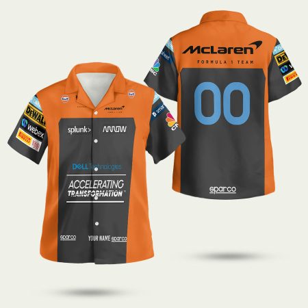 Personalized Mclaren Formula Team Hawaiian Shirt Shirt