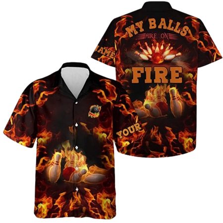Personalized My Balls Are On Fire Hawaiian Shirt