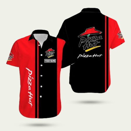 Personalized pizza hut beach hawaiian shirt