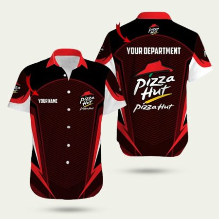 Personalized pizza hut retro hawaiian shirt