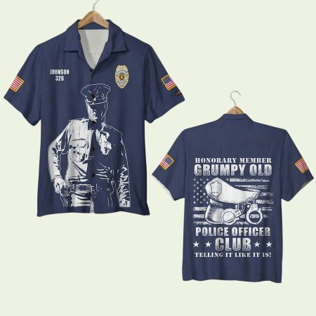 Police Honorary Member Hawaiian Shirt