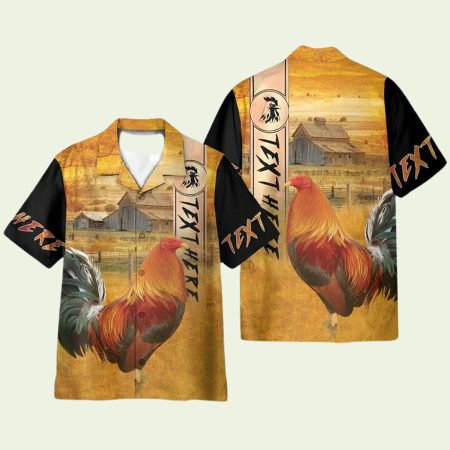 Personalized Rooster Hawaiian Shirt