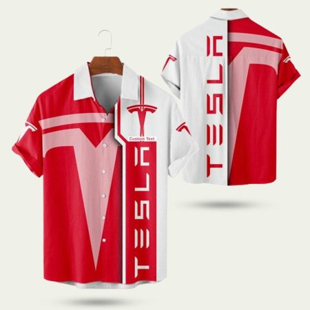 Personalized Tesla Motors Funny Vehicle Hawaiian Shirt