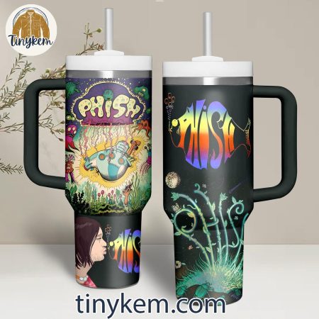 Phish 30oz or 40oz Stainless Steel Tumbler With Handle HG With Handle