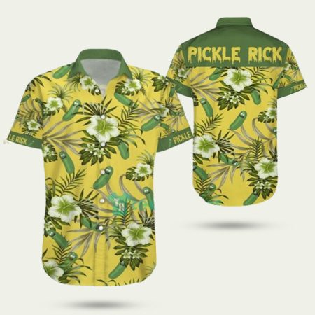 Pickle rick hawaiian shirt