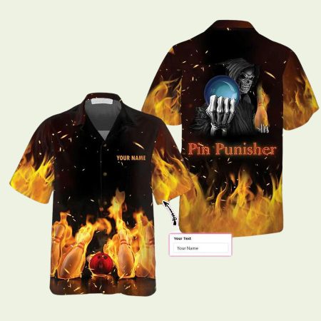 Pin Punisher Bowling Hawaiian Shirt