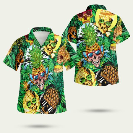 Pineapple Skull Hawaiian Shirt