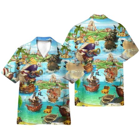 Pirate It Is  Time Of Treasure Hawaiian Shirt