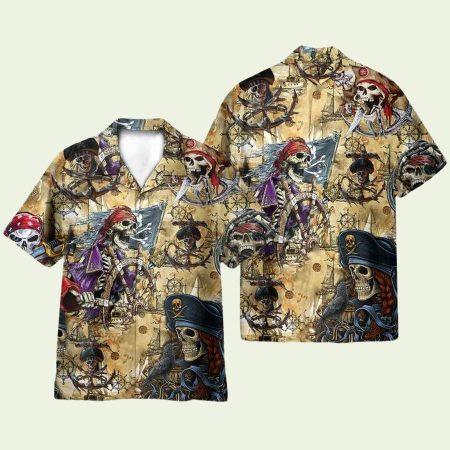 Pirate Skull Hawaiian Shirt