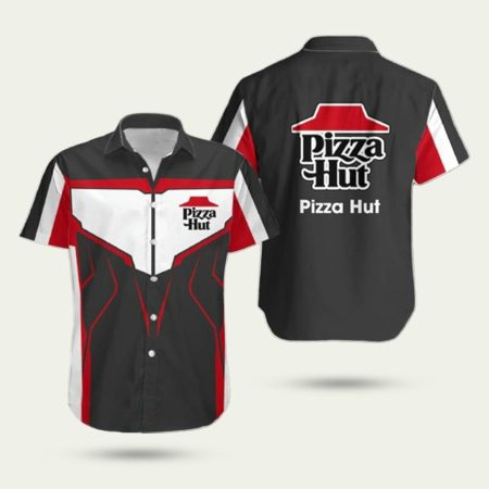 Pizza hut In My Heart Black hawaiian shirt