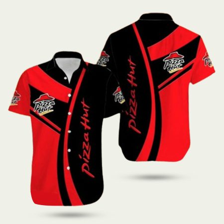 Pizza hut contemporary logo  hawaiian shirt