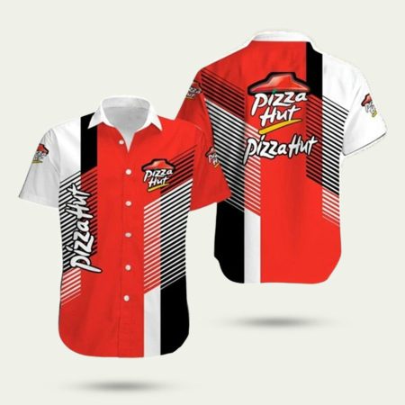 Pizza hut logo summer hawaiian shirt
