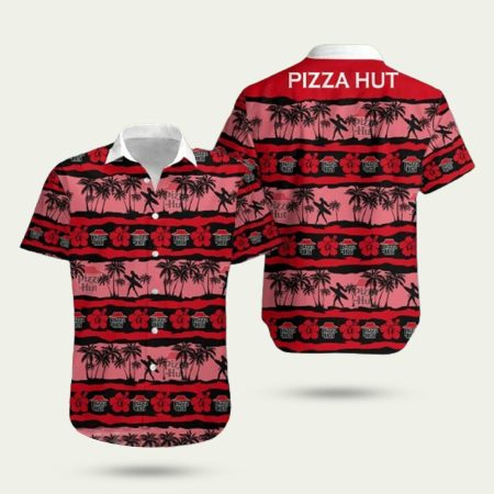 Pizza hut tropical coconut hawaiian shirt