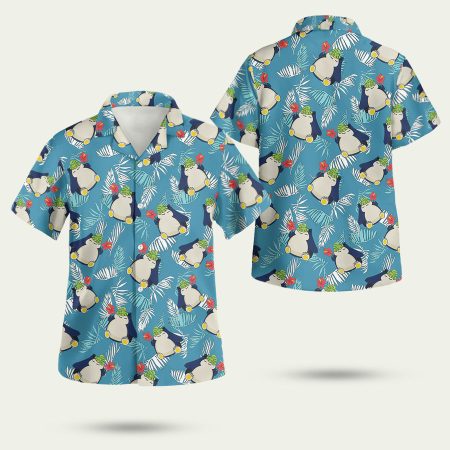 Pokemon Snorlax tropical beach Hawaiian Shirt