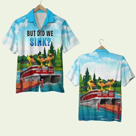 Pontoon Duck But Did We Sink Hawaiian Shirt