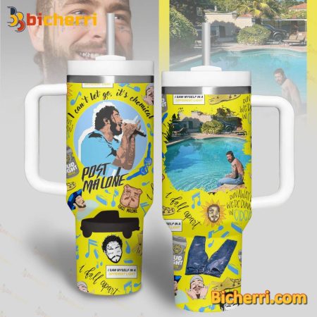 Post Malone I Can’t Let Go It’s Chemical 30oz or 40oz Stainless Tumbler With Handle NVA