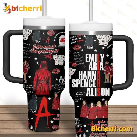 Pretty Little Liars Aria Spencer Hanna Emily Alison 30oz or 40oz Stainless Tumbler With Handle NVA