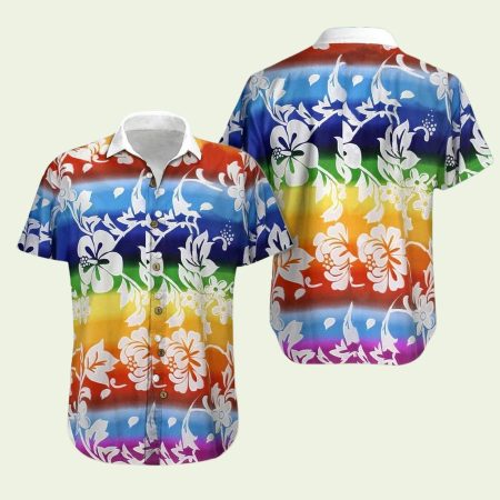 Pride Love Is Love Rainbow Hawaiian Shirt